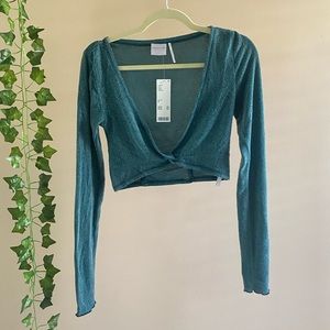 Urban Outfitters Out from Under Claudia Twist Long Sleeve Top
